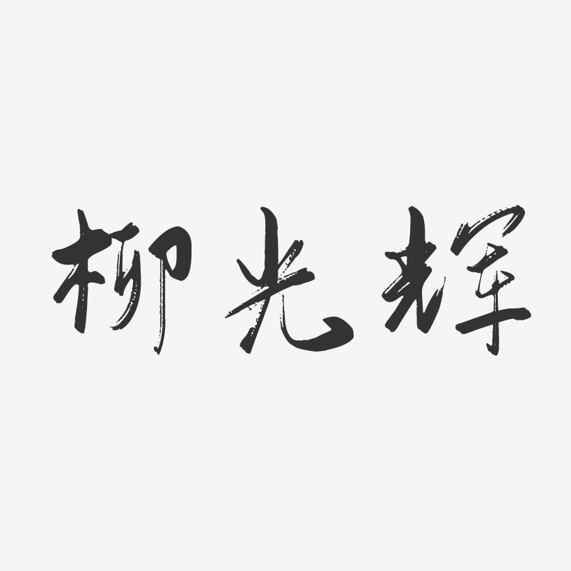 柳光辉-行云飞白字体签名设计