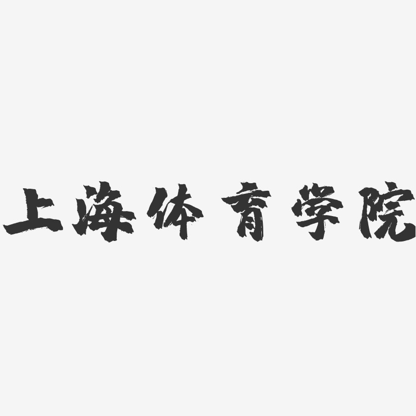 上海体育学院-镇魂手书字体设计