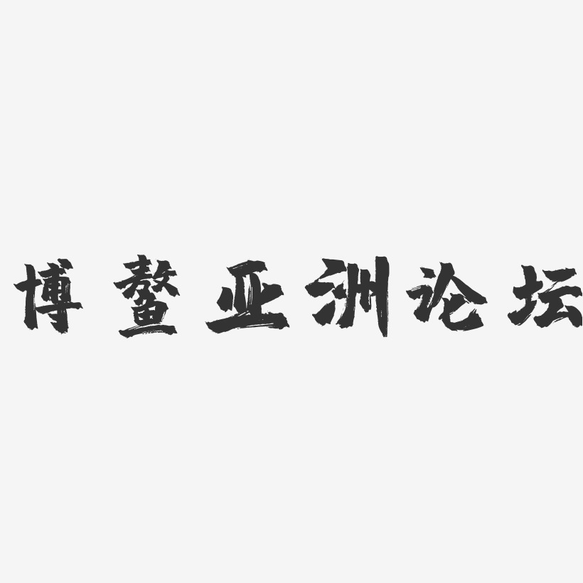 博鳌亚洲论坛-镇魂手书文字设计