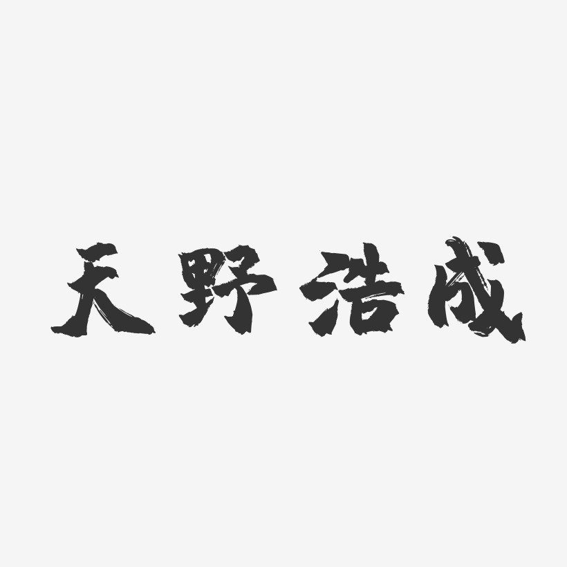 天野浩成-镇魂手书字体个性签名