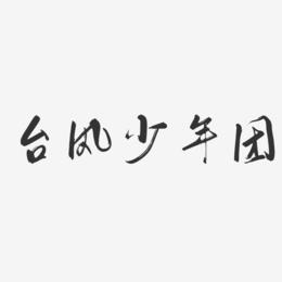 台风少年团-行云飞白体字体