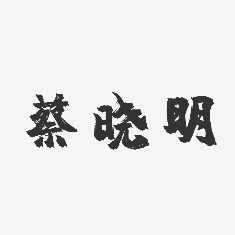 蔡晓明-镇魂手书字体个性签名