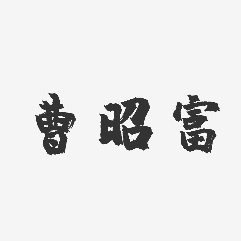 曹昭富-镇魂手书字体签名设计