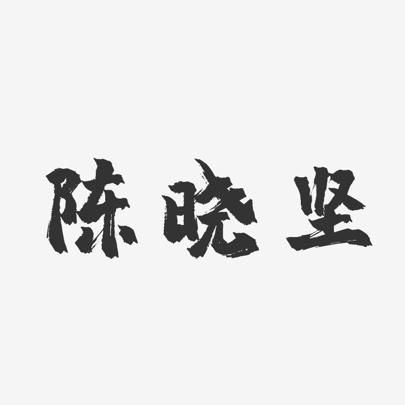 陈晓坚-镇魂手书字体签名设计
