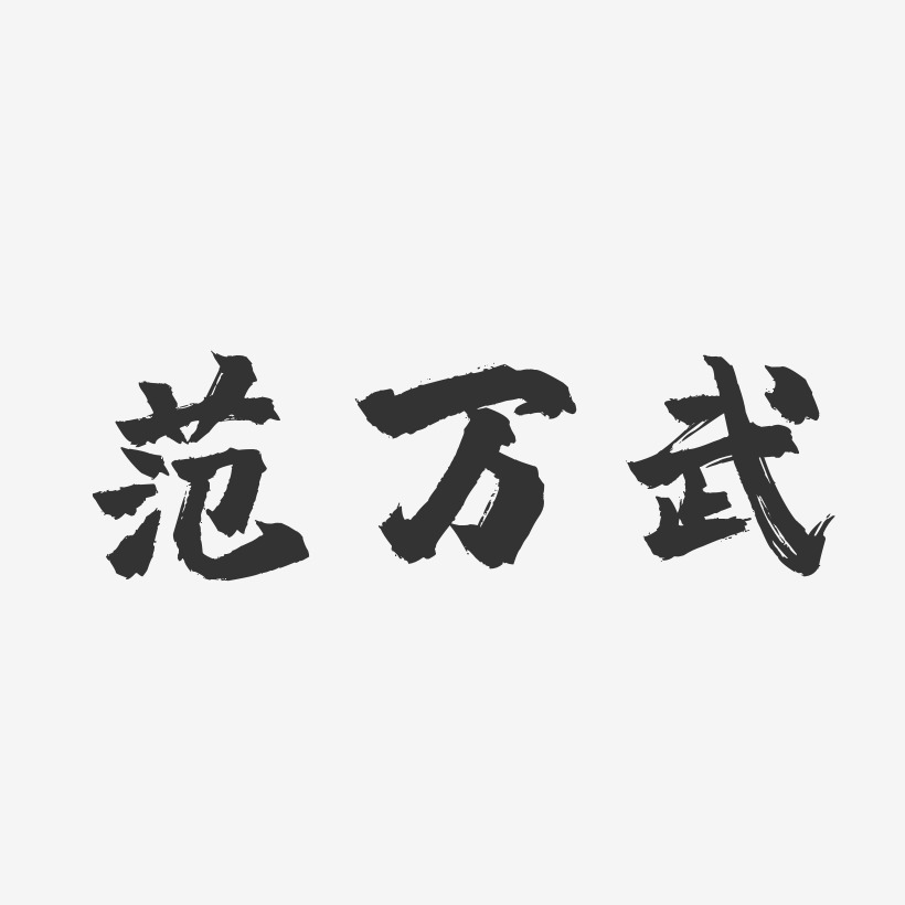 范万武-镇魂手书字体签名设计