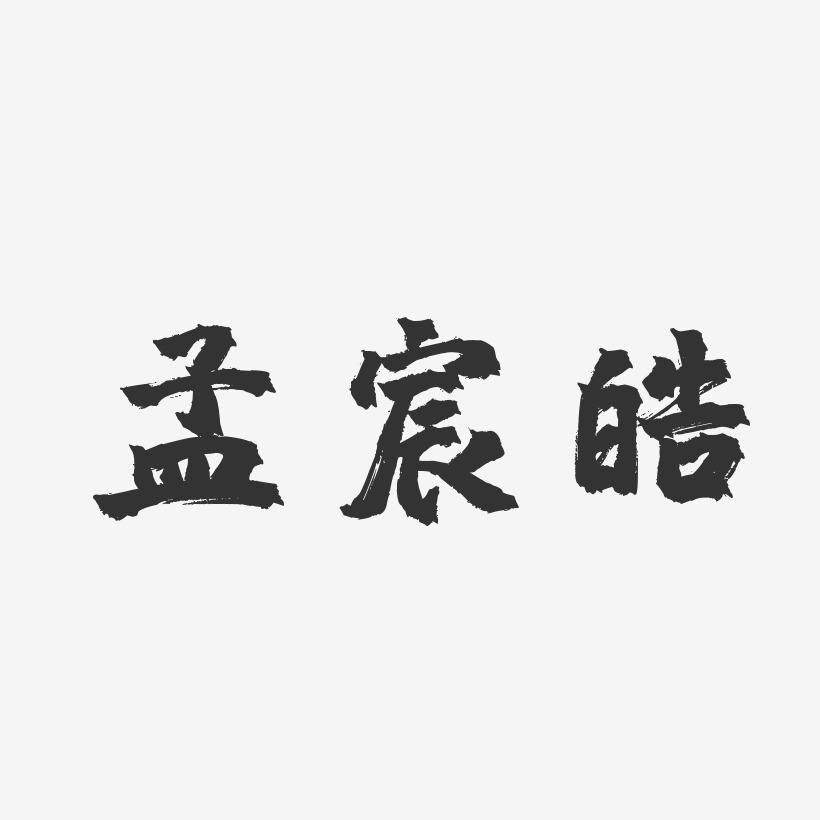 孟宸皓-镇魂手书字体签名设计