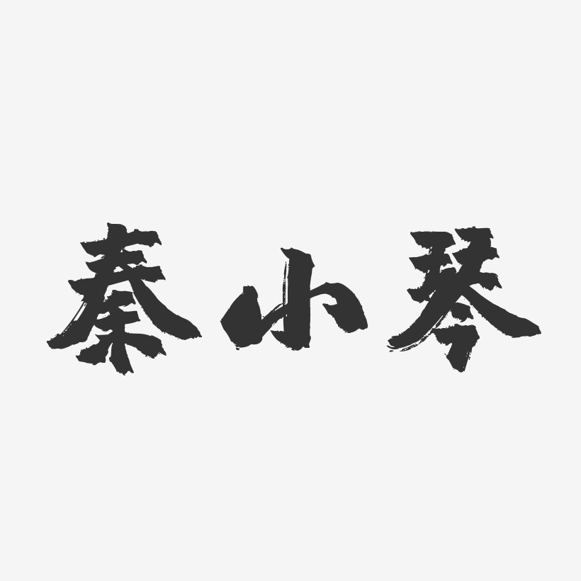 秦小琴-镇魂手书字体签名设计