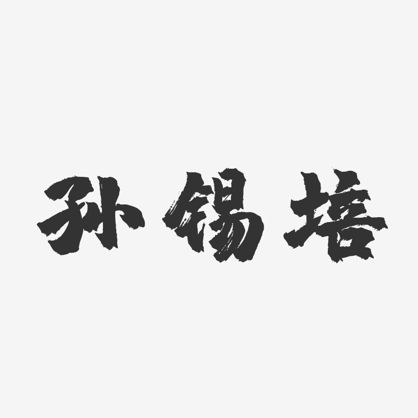孙锡培-镇魂手书字体签名设计