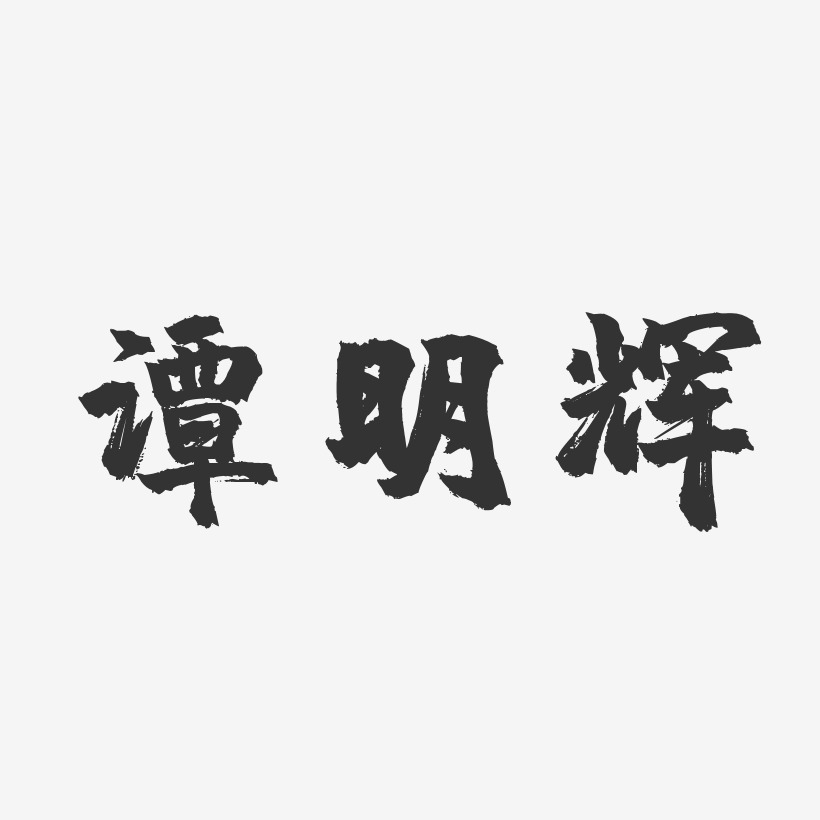 谭明辉-镇魂手书字体艺术签名