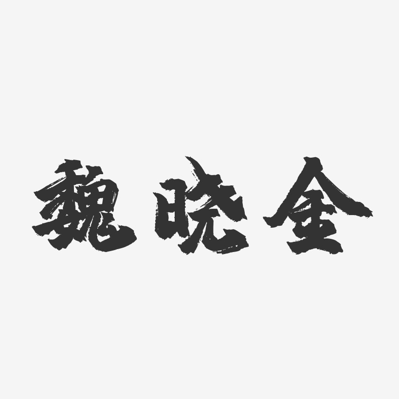 魏晓金-镇魂手书字体签名设计