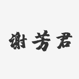 谢芳君-镇魂手书字体艺术签名