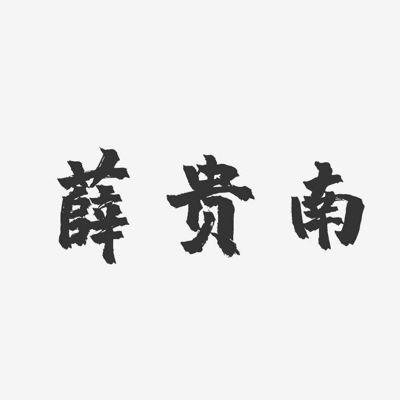 薛贵南-镇魂手书字体签名设计