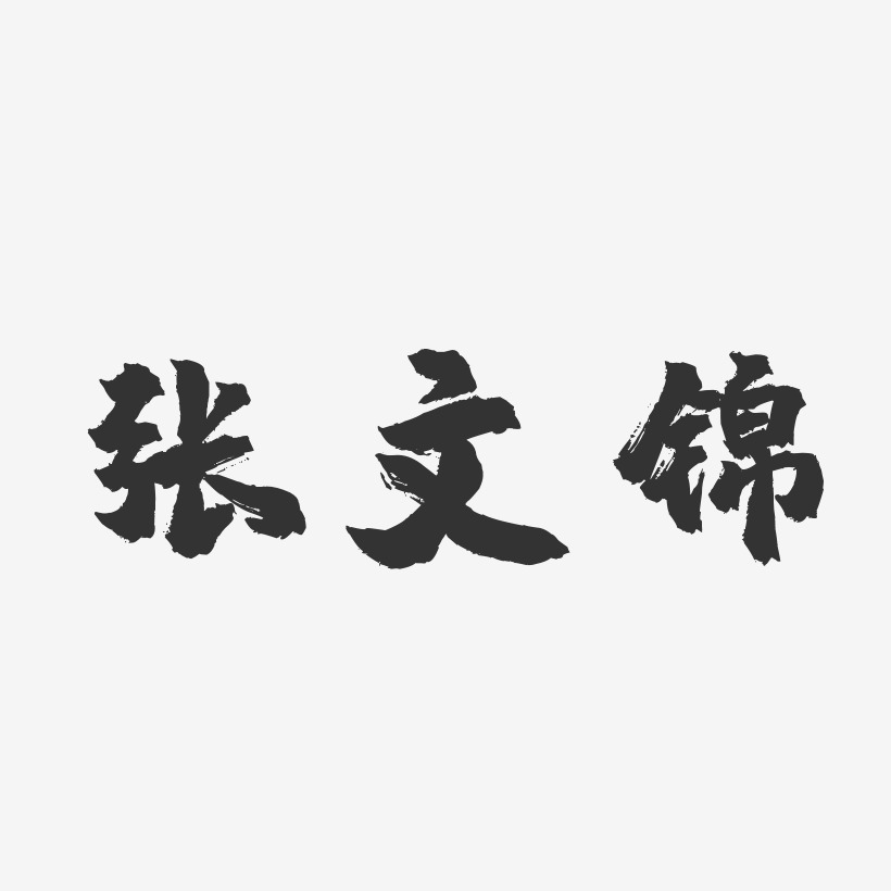 张文锦-镇魂手书字体签名设计