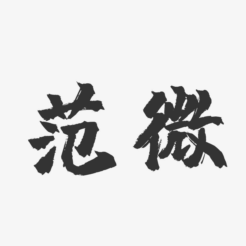 範微-鎮魂手書字體簽名設計