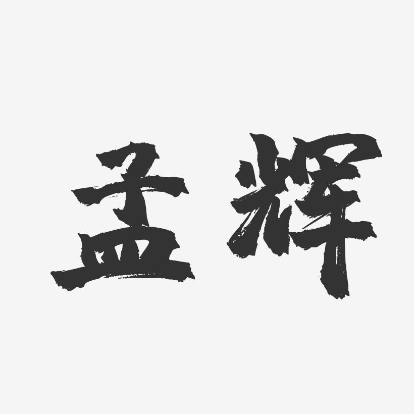 孟辉-镇魂手书字体签名设计