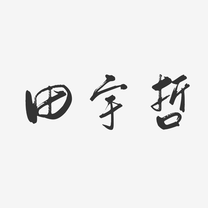 田宇哲-布丁体字体个性签名