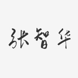 张智华-行云飞白体字体签名设计