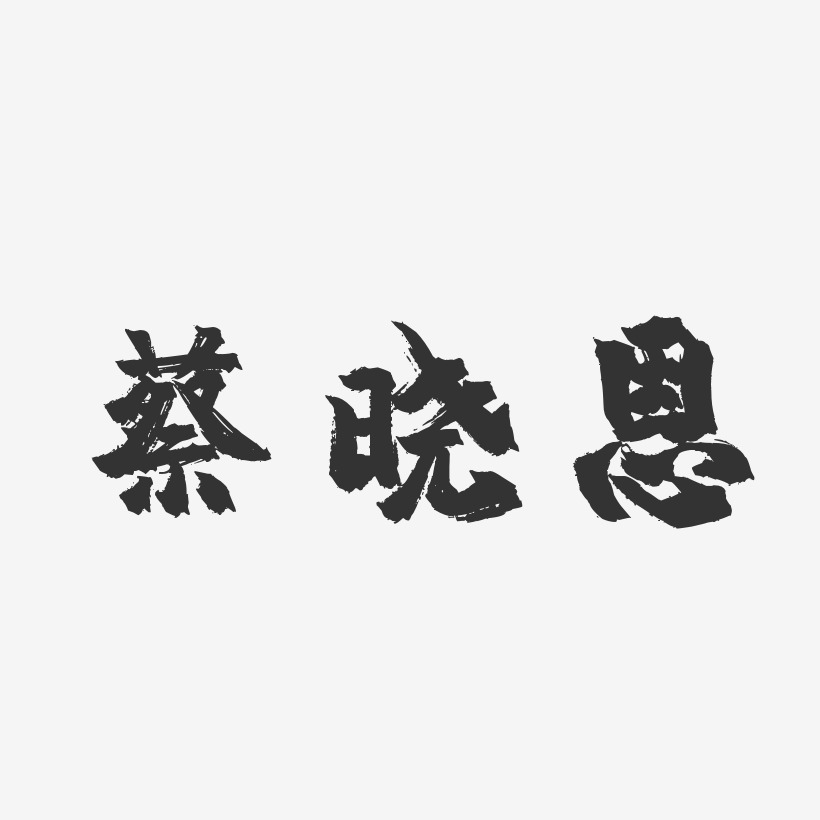 蔡晓恩-镇魂手书字体签名设计