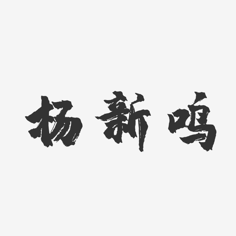 楊新鳴-鎮魂手書字體簽名設計