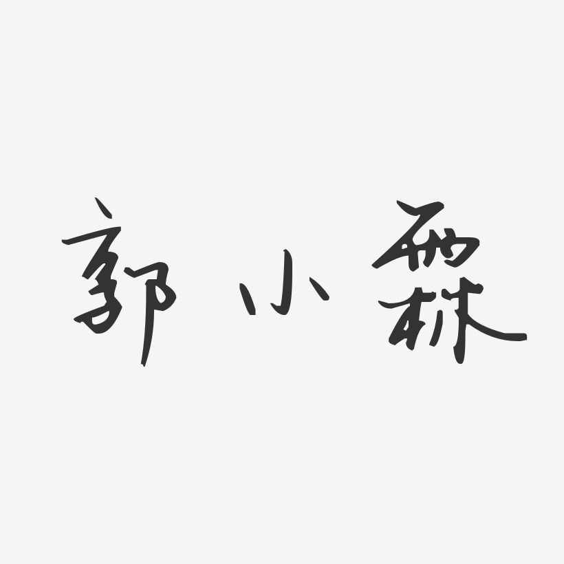 郭小霖-汪子义星座体字体签名设计