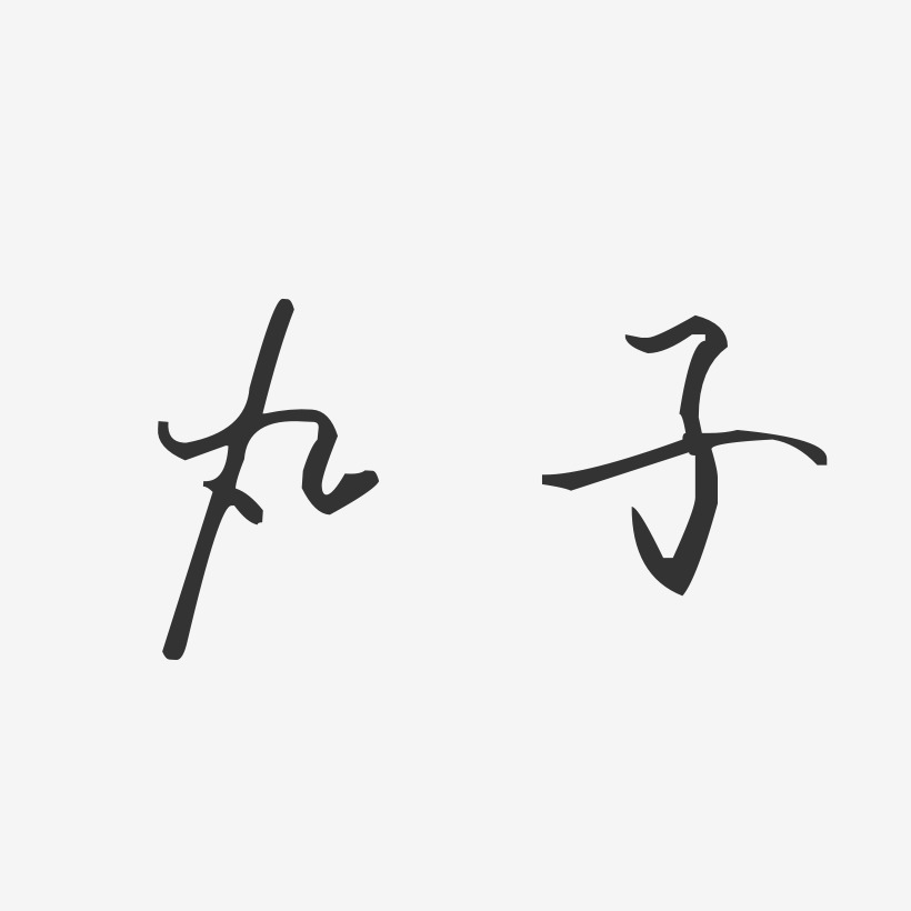 丸子-汪子义星座体字体艺术签名