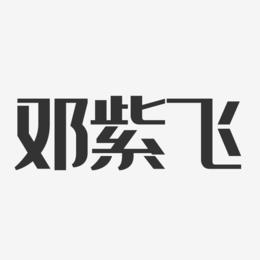 邓紫飞-经典雅黑字体签名设计