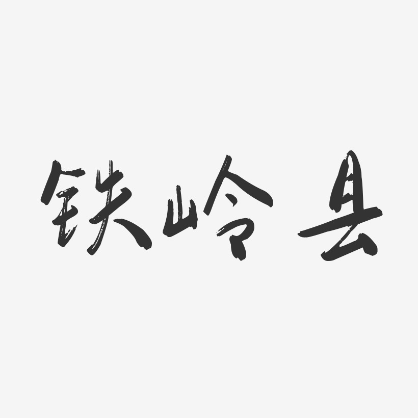 铁岭县-行云飞白体字体设计