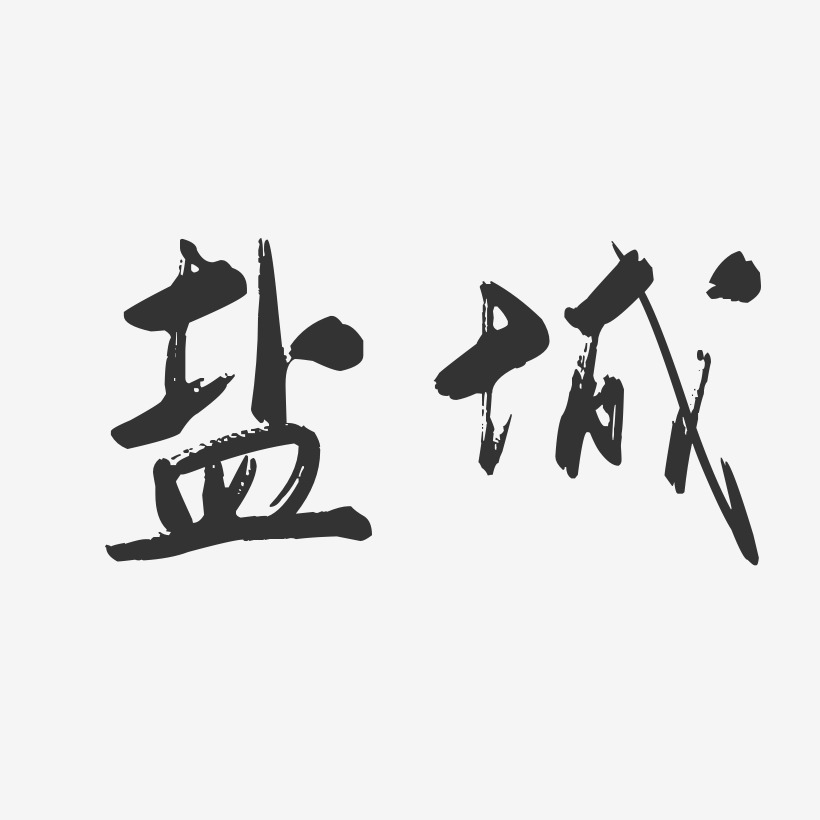 盐城印象艺术字