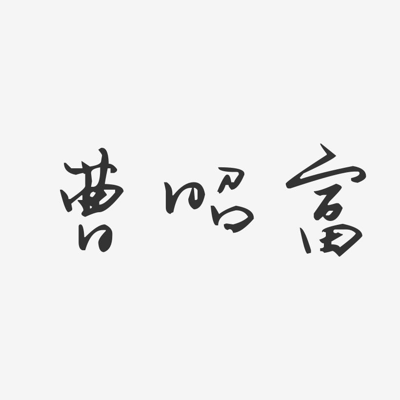 曹昭富-汪子义星座体字体签名设计