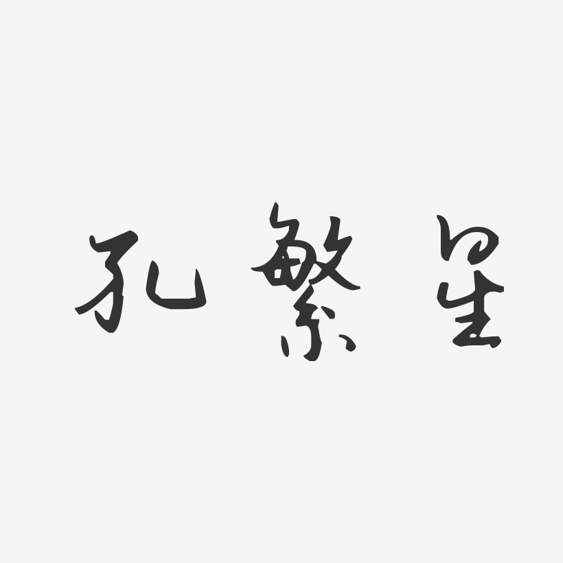 孔繁星-汪子义星座体字体签名设计