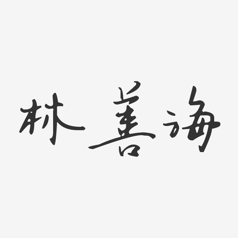 林善海-汪子义星座体字体签名设计