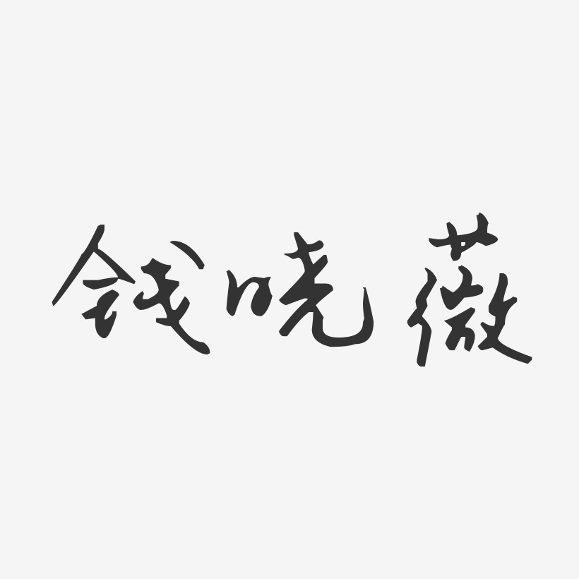 钱晓薇-汪子义星座体字体签名设计