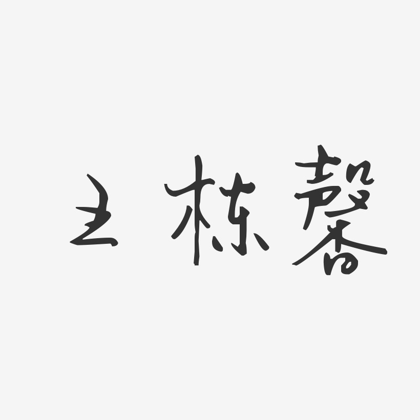 王栋馨-汪子义星座体字体签名设计