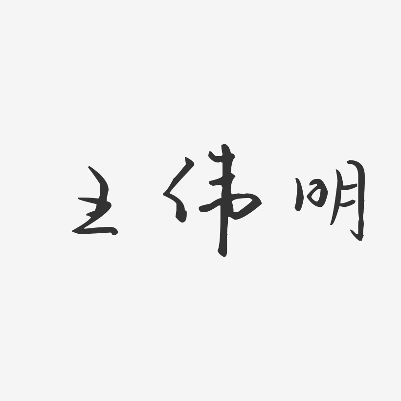 王伟明-汪子义星座体字体签名设计