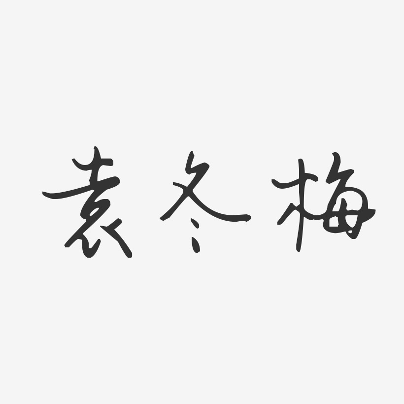 袁冬梅-汪子义星座体字体签名设计