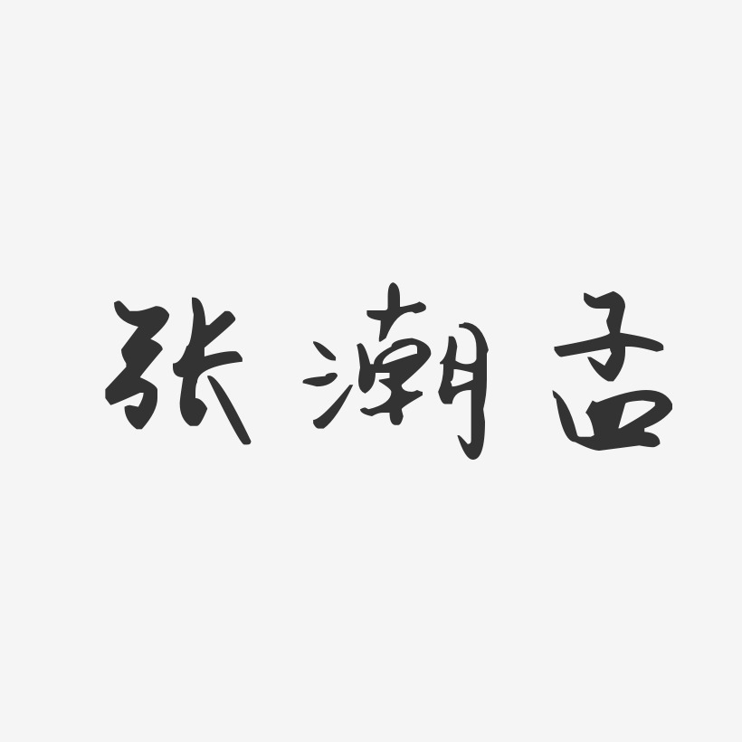 张潮孟-汪子义星座体字体签名设计