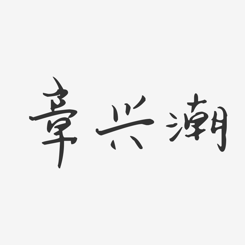 章兴潮-汪子义星座体字体签名设计