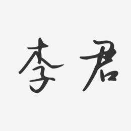 李君-汪子义星座体字体签名设计