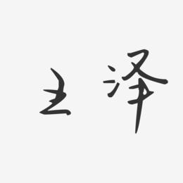 王泽-汪子义星座体字体签名设计