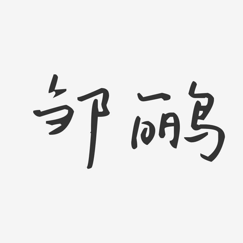 邹鹂-汪子义星座体字体签名设计