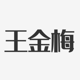 王金梅-经典雅黑字体个性签名