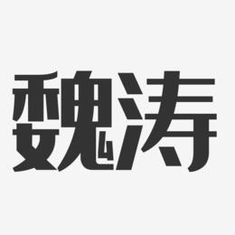 魏涛-经典雅黑字体签名设计