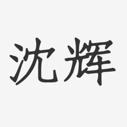 沈辉-正文宋楷字体个性签名