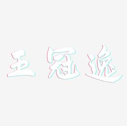 王冠逸-飞墨手书字体排版
