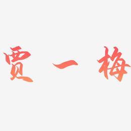 贾一梅-御守锦书中文字体