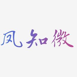 凤知微-乾坤手书艺术字设计