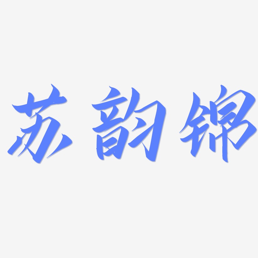 苏韵锦-云霄体艺术字体