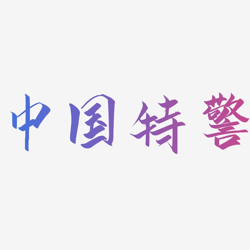 中国特警-云霄体免抠素材
