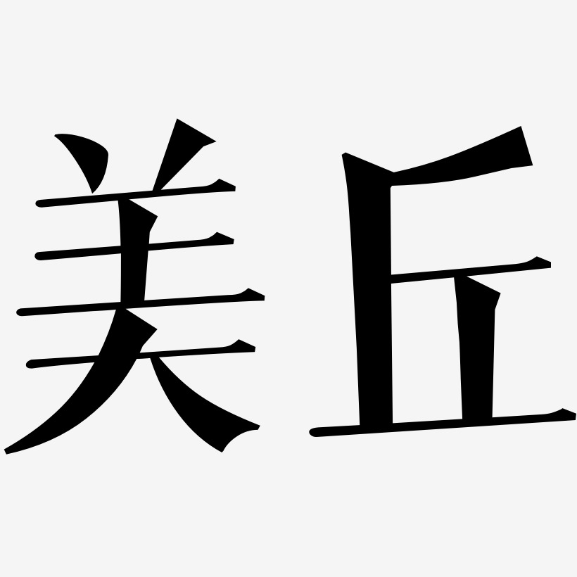 美字宋体图片