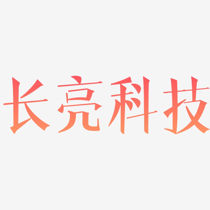 长亮科技-文宋体黑白文字